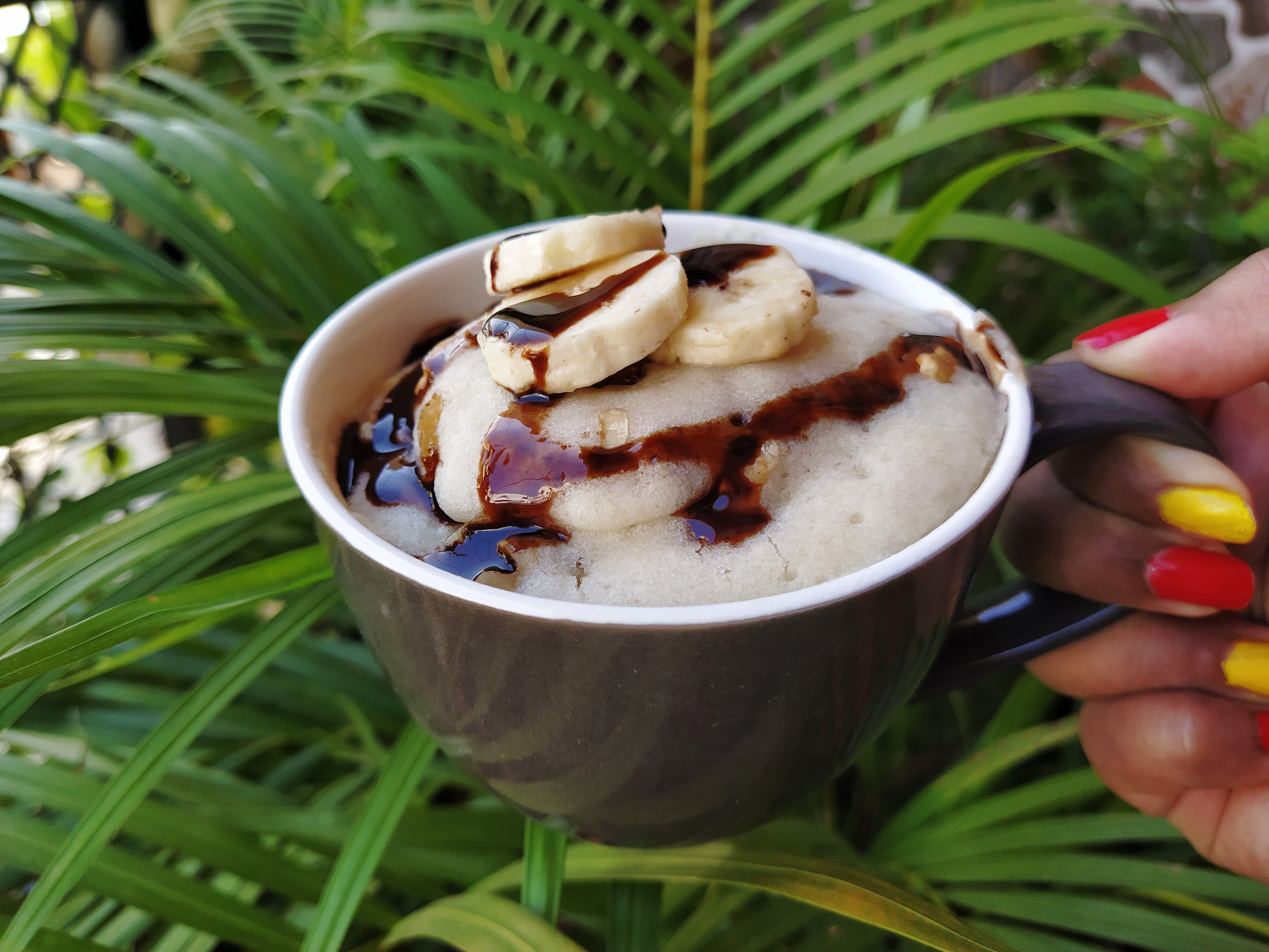Banana Mug Cake Recipe No Egg | Banana Walnut Cake